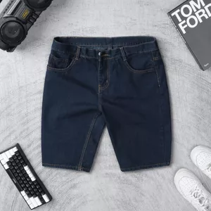 quần short - short jean nam ,quàn short jean màu xanh đậm ,vải denim ,bền dày