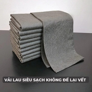 Khăn Lau Đa Năng Microfiber | Combo 5 Cái | Siêu Thấm Không Vết | Lau Kính Ô Tô Bếp Inox Không Xơ