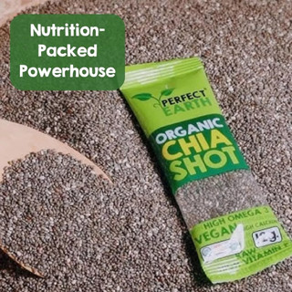 Hạt chia hữu cơ Perfect Earth 144g Organic Chia Whole Seeds (12 gói nhỏ x 12gr)