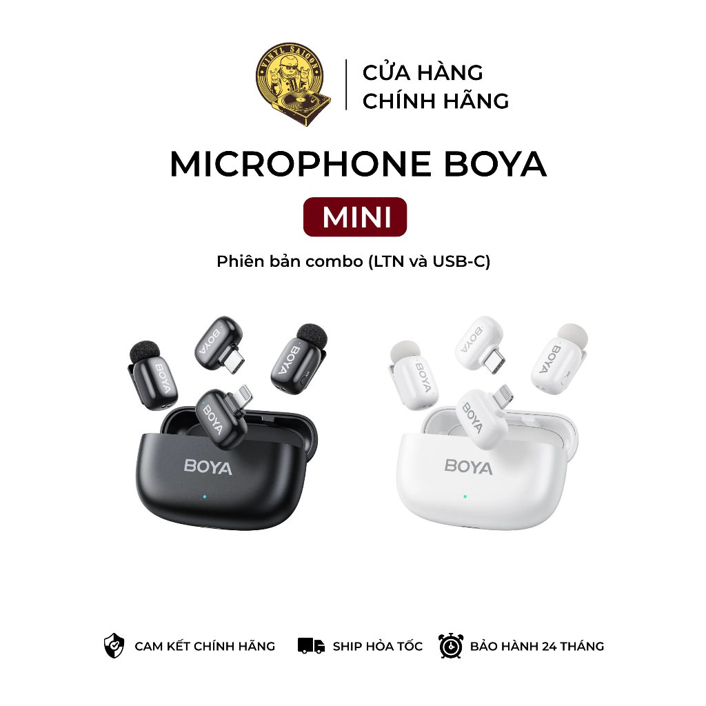 Mic không dây BOYA Mini wireless microphone dành cho điện thoại phiên ...