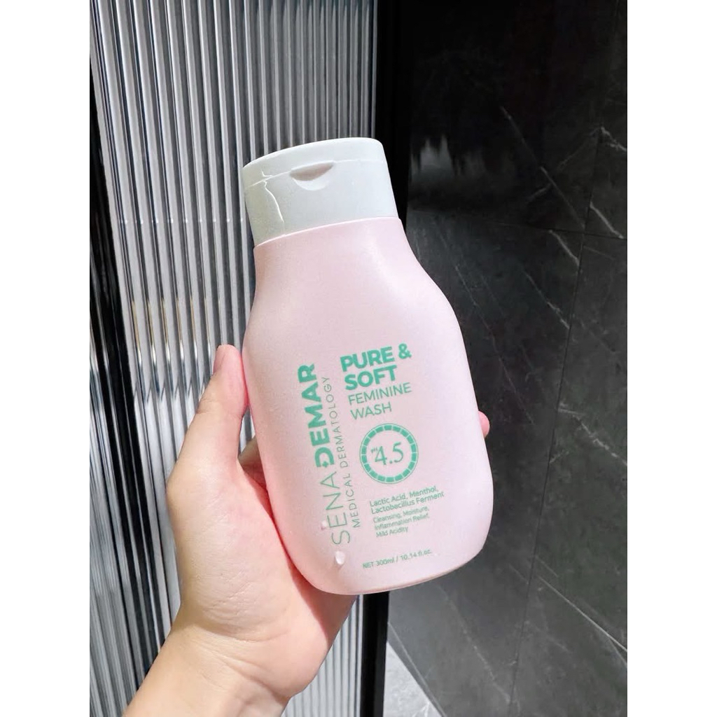 Dung dịch vệ sinh Sena demar pure & soft feminine wash 300ml - hạn 2028 Hàn Quốc dung dịch vệ sinh senademar  IS188