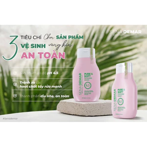 Dung dịch vệ sinh Sena demar pure & soft feminine wash 300ml - hạn 2028 Hàn Quốc dung dịch vệ sinh senademar IS188