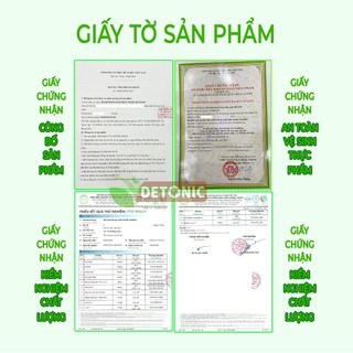 Trà dưỡng nhãn 7 vị DETONIC giúp thanh nhiệt giải độc mát gan, tăng sắc tố giúp làm da hồng hào, giúp ngủ ngon, giảm mụn