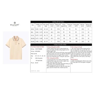 [T7_ĐỒNG GIÁ 269K] Áo Polo Nam Biluxury 12 Con Giáp Thêu Form Slimfit Cao Cấp Chống Nhăn Bền Màu
