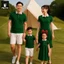 Combo Đồng Phục Gia Đình Fig Tree Thun Polo Xanh Rêu Siêu Xinh - Hàng Thiết Kế Fullsize