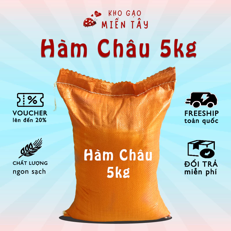 Gạo Hàm Châu Tài Nguyên 5kg - Nở Rời Mềm Cơm - Dành Cho người thích ăn gạo khô