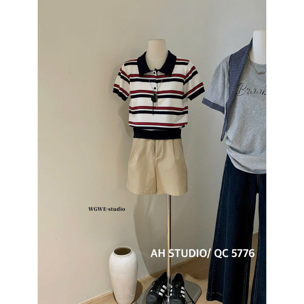@Ssu.Studio//áo polo kẻ siu xinh