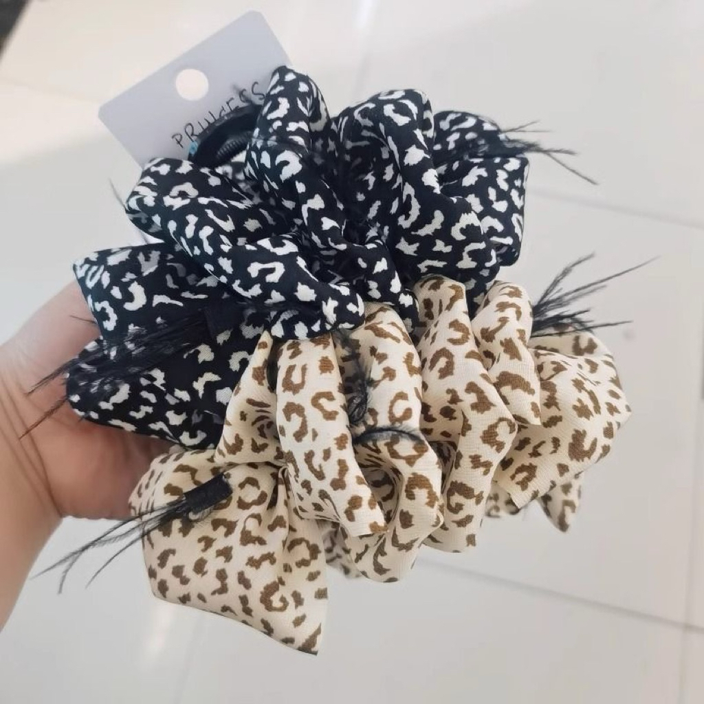 Kẹp tóc De Merci Accessoris nơ phồng bồng bềnh lớn, kẹp nơ beo beo phong cách tiểu thư Hàn Quốc sang trọng