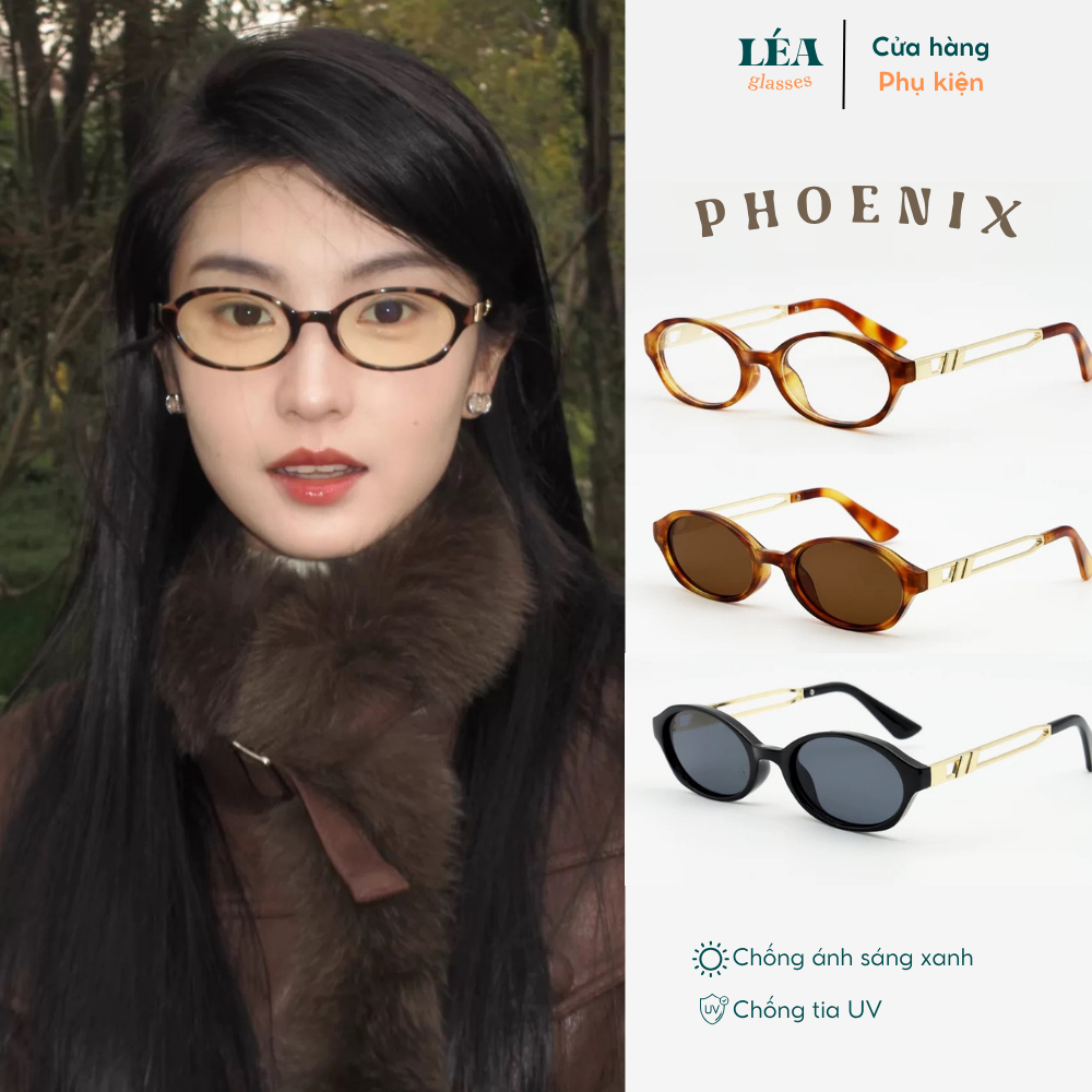[LÉA GLASSES] Kính râm mát chuyên đi nắng PHOENIX Bayonetta Y2K dáng ...