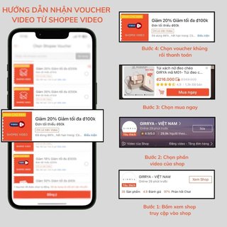 [Full Box] Túi xách nữ GIRRYA mã M03 thiết kế túi nhỏ kiểu Pháp - Túi đeo chéo vai thời trang trẻ trung công sở mẫu Hot