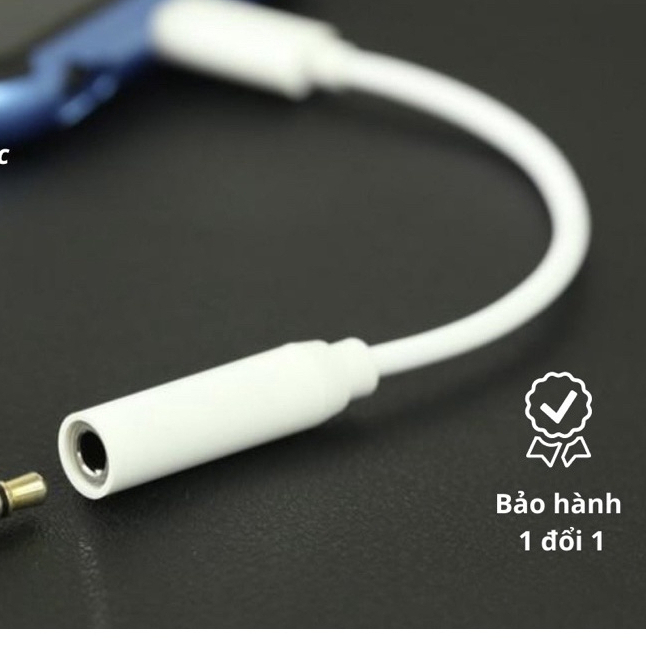 Jack chuyển tai nghe ip sang 3.5 không mic chỉ nghe nhạc cho cho IPhone 5G đến 14promax