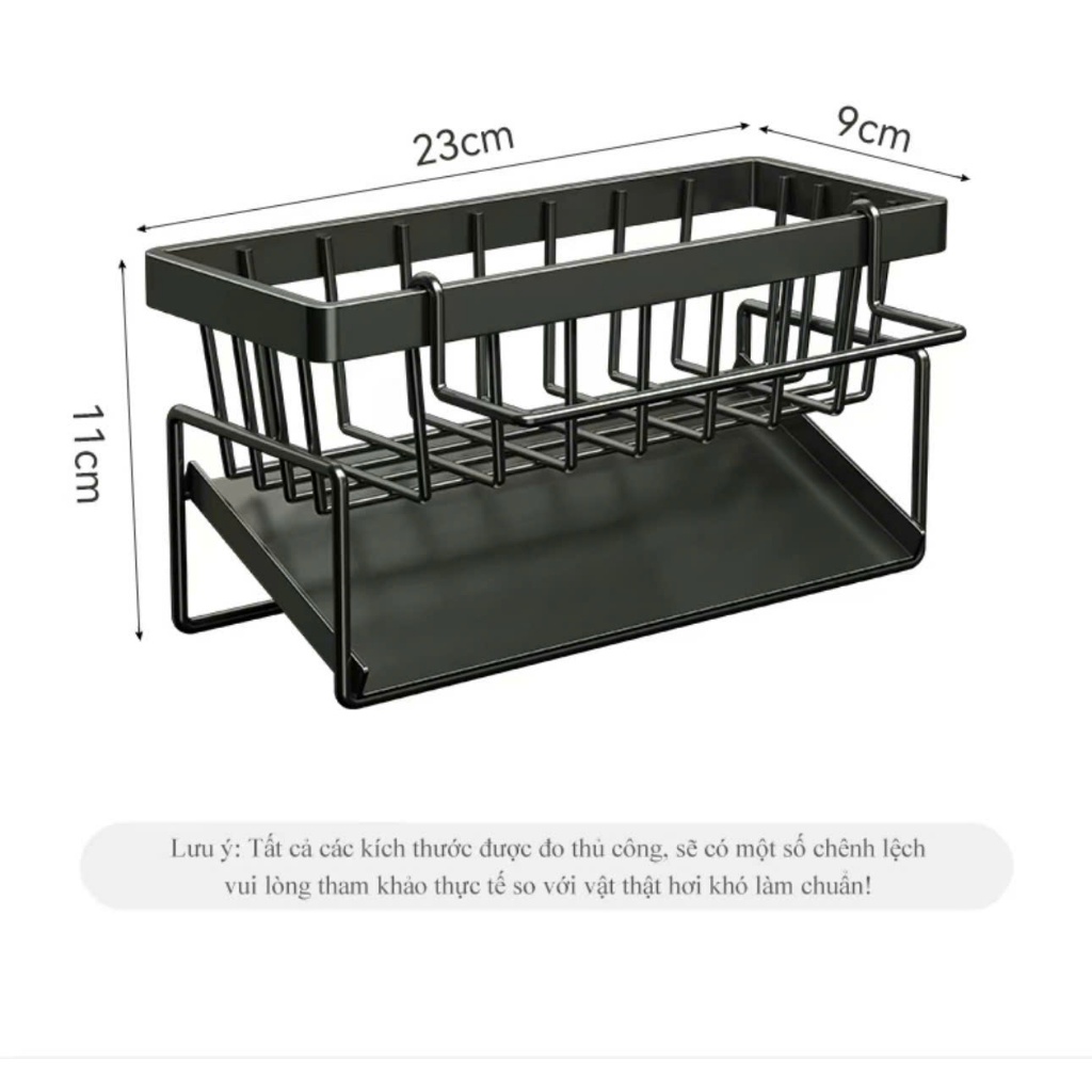 [FREE SHIP] Kệ để đồ rửa chén bát, Giá đựng đồ rửa bát chất liệu sơn tĩnh điện, Kệ đựng khay hứng nước + Tặng Khăn lau | BigBuy360 - bigbuy360.vn