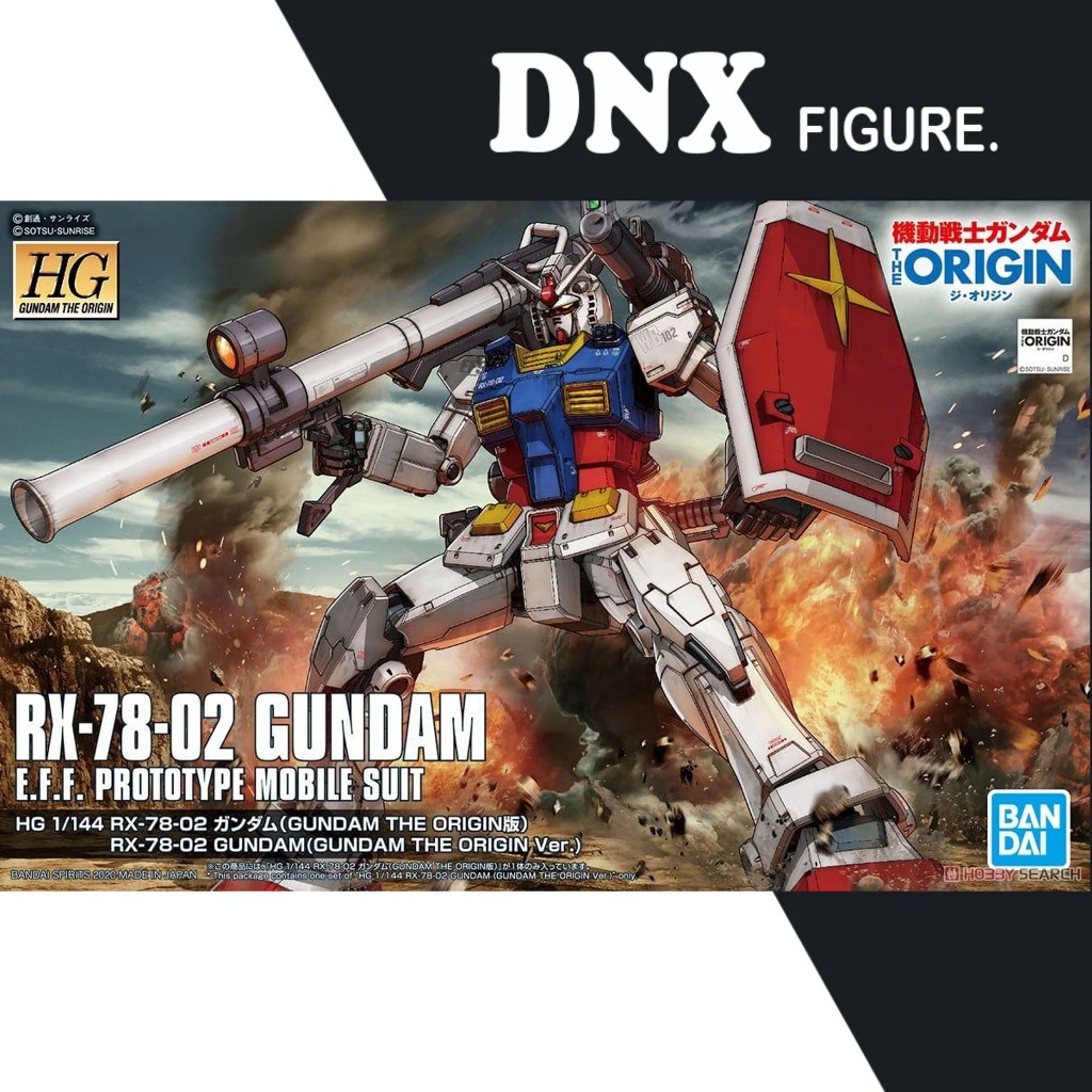 Mô Hình Lắp Ráp HG GTO 1/144 Rx-78-02 Gundam - Gundam The Origin Ver (New Seal)
