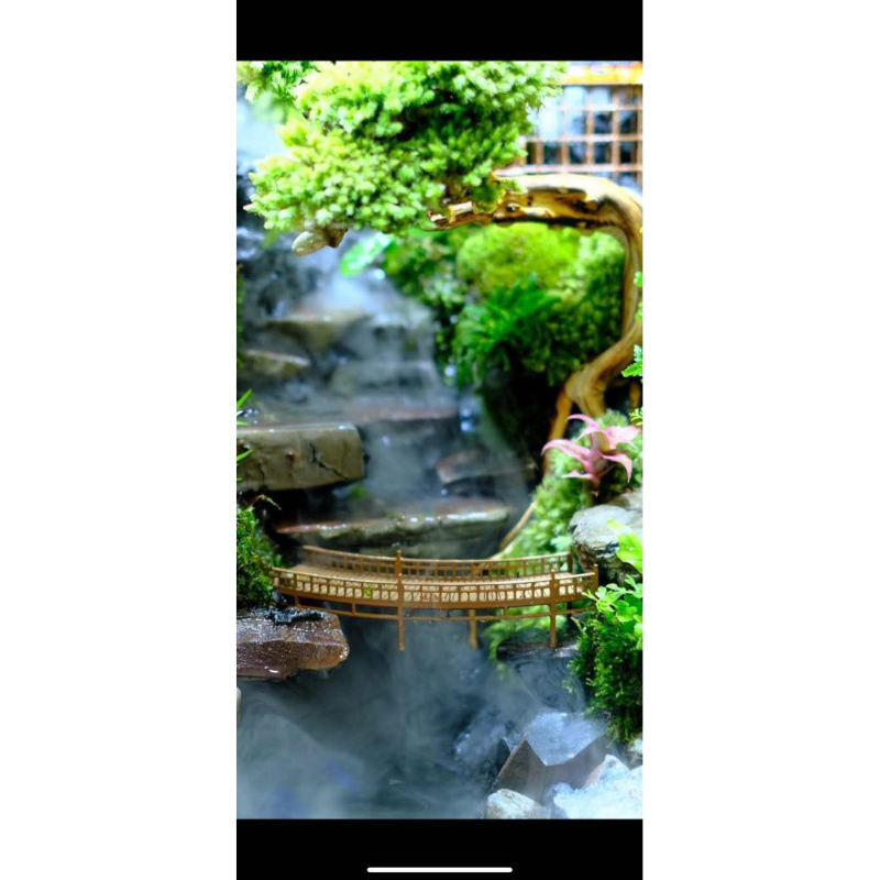 mô hình cầu cong resin tiểu cảnh cổ xưa