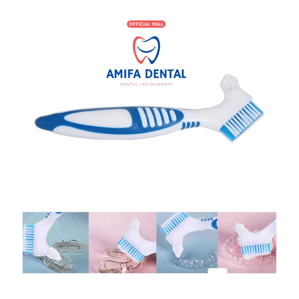 Bàn Chải Làm Sạch Khay Niềng Trong Suốt, Vệ Sinh Hàm Duy Trì, Máng Invisalign, Hàm Giả, Bàn Chải 2 Đầu Chuyên Dụng