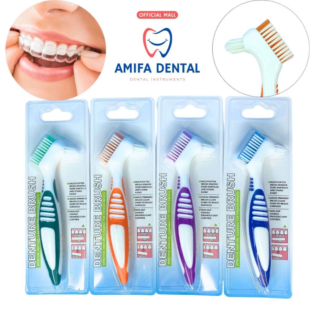 Bàn Chải Làm Sạch Khay Niềng Trong Suốt, Vệ Sinh Hàm Duy Trì, Máng Invisalign, Hàm Giả, Bàn Chải 2 Đầu Chuyên Dụng