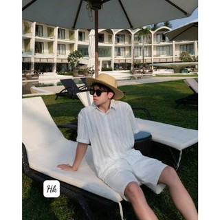 Set đồ đôi váy hai dây maxi cổ chữ V chân dáng dài kèm áo sơ mi nam siêu xinh xắn cá tính cho các cặp – BaoTrang.clothes