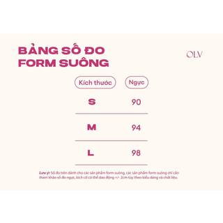 Áo len OLV tay dài đính nơ dễ thương trẻ trung Mesh Bow Knit Top phù hợp đi chơi đi học