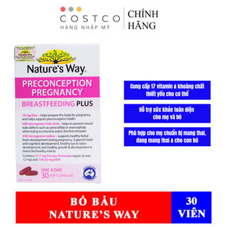 [HÀNG CÔNG TY] TPBVSK Vitamin Tổng Hợp Cho Mẹ Bầu Nature's Way PreConception - Có Tem Phụ Tiếng Việt