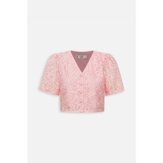 Áo babydoll OLV tay phồng cổ V ren nổi ngọt ngào Rosie nhiều màu phù hợp đi chơi đi hẹn hò