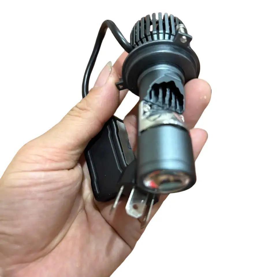Đèn Pha Bi Cầu mini GT4 chân H4- Lắp SH mode SH Nhập Vision Ô Tô M3MINI, Led GT4 Giắc H4