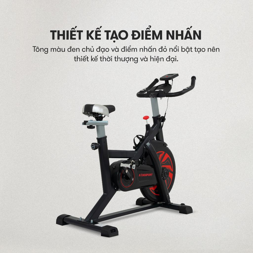 Xe đạp tập KINGSPORT KS-107 khung sườn chắc chắn, chuyển động êm ái, kháng lực mạnh mẽ