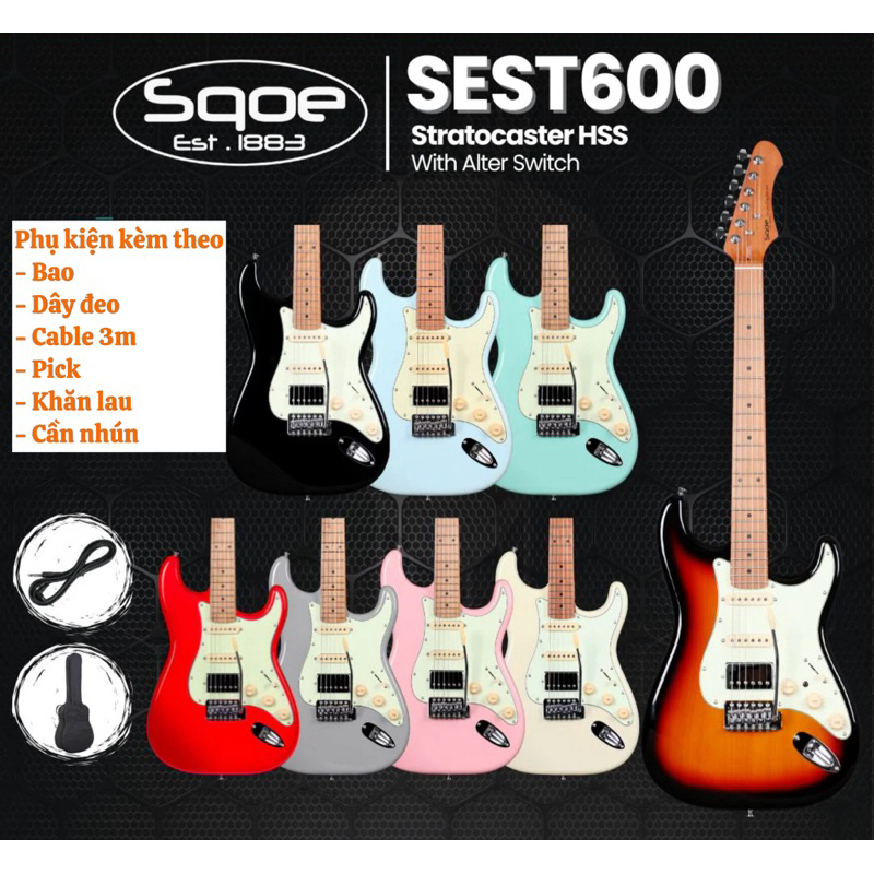 Guitar điện Sqoe SEST600 HSS