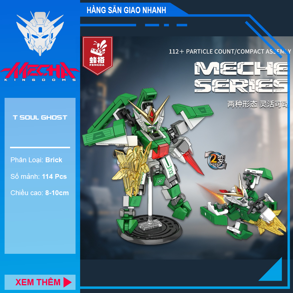 [SẴN HÀNG] Mô Hình Lắp Ráp Bricks 95602 T Soul Ghost - War Rider ...