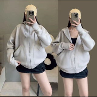 Áo Khoác PC Cotton Dày Mịn Form Boxy Túi Đứng Có 6 Túi Tay Ngón Che Nắng Khoá Zip Cao Cấp Cho Nữ