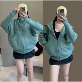 Áo Khoác PC Cotton Dày Mịn Form Boxy Túi Đứng Có 6 Túi Tay Ngón Che Nắng Khoá Zip Cao Cấp Cho Nữ