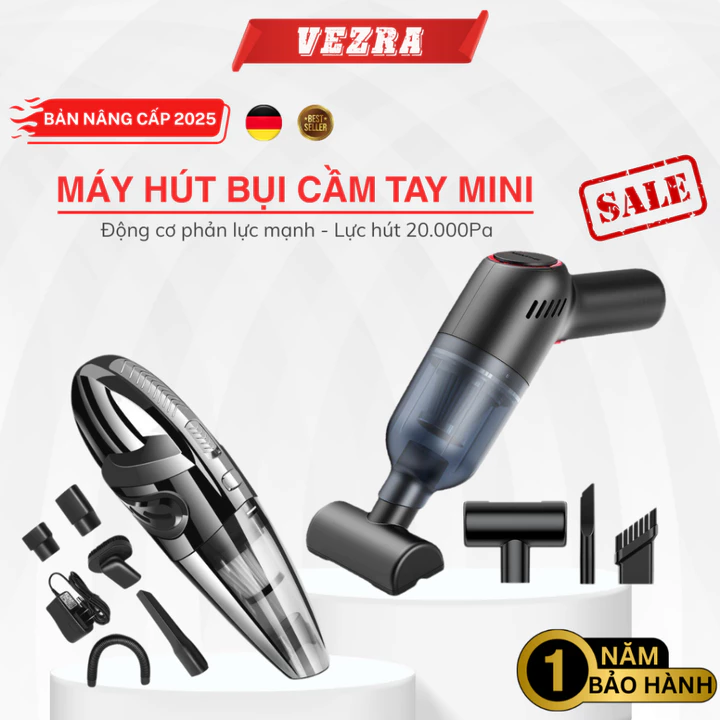 Máy Hút Bụi Mini Cầm Tay Máy Hút Bụi Không Dây, Hút Bụi Ô tô Công Suất Lớn, Hút Bụi Giường Nệm