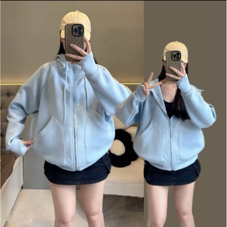 Áo Khoác PC Cotton Dày Mịn Form Boxy Túi Đứng Có 6 Túi Tay Ngón Che Nắng Khoá Zip Cao Cấp Cho Nữ