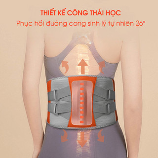Đai lưng cột sống, đai định hình lưng kéo giãn cột sống, Đai cố định cột sống Rowanto Fudo Max  hỗ trợ thoát vị đĩa đệm