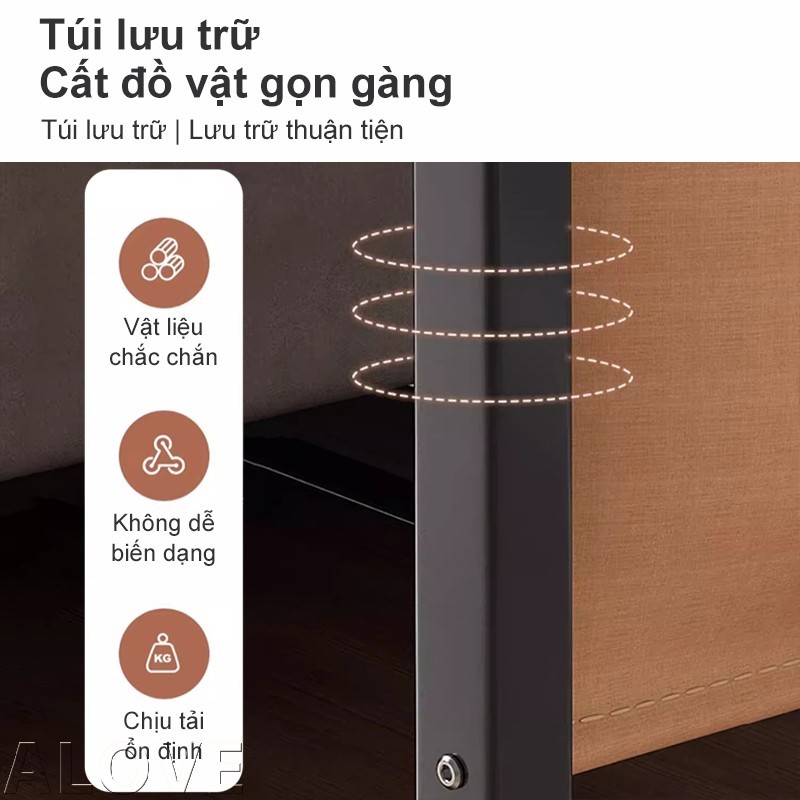 ALOVE Bàn cạnh sofa có bánh xe 360°, thiết kế hiện đại nhỏ gọn, tiện lợi dùng trong phòng khách | BigBuy360 - bigbuy360.vn