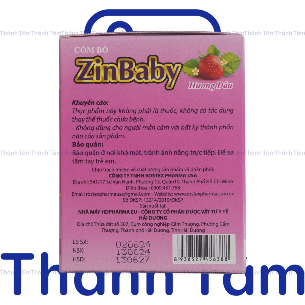 Cốm bổ ZINBABY 25 GÓI tăng cường sức đề kháng, hỗ trợ hệ tiêu hóa, giúp ăn ngon