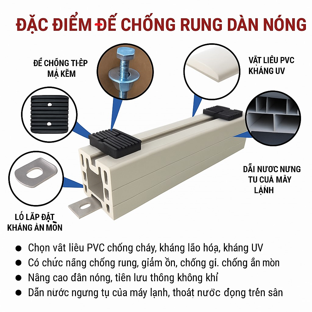 BỘ 2 CHÂN KÊ DÀN NÓNG ĐIỀU HÒA TY816-500W, CHỊU ĐƯỢC ĐẾN 500KG