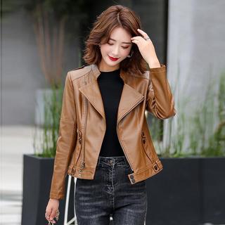 Áo Khoác Da Nữ Ngắn Cao Cấp Mềm Đẹp KD15
