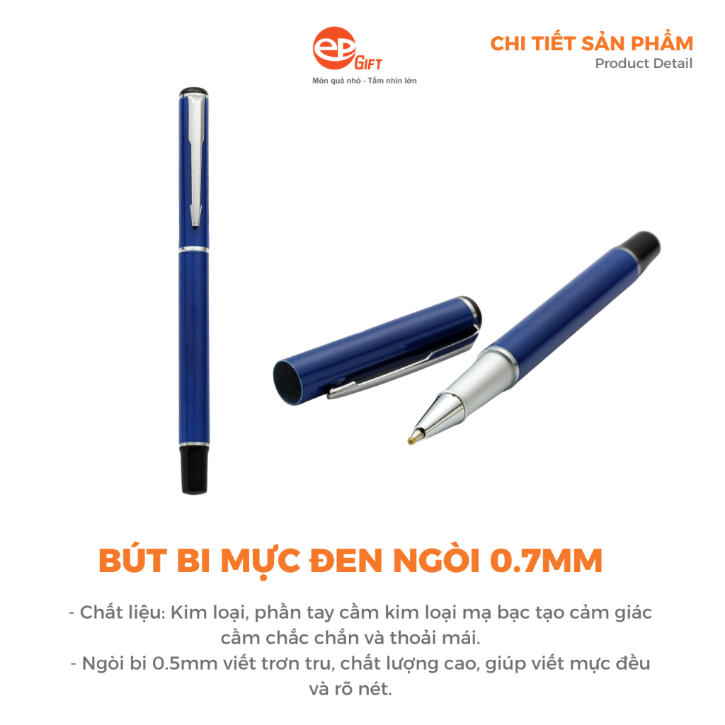 Set Quà Tặng Cao Cấp Epvina Gift Gồm Bút, Sổ, Ô Và Bình Giữ Nhiệt Làm Quà Tặng Thầy Cô, Doanh Nghiệp