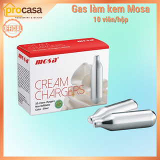 Hộp gas N2O Mosa (10 viên) sử dụng cho bình xịt kem tươi