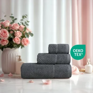 Khăn tắm, Gội đầu, Lau mặt cao cấp Fuver Premium Herringbone 100% Cotton USA Mềm Mại, Thấm Hút, Kháng Khuẩn