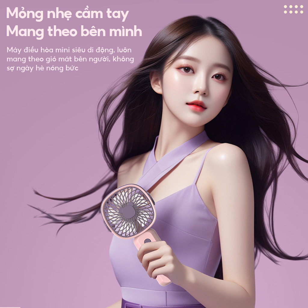 ‌Quạt Mini Cầm Tay Sạc USB Đa Năng, Quạt Để Bàn‌