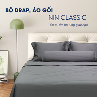 Bộ Drap, Áo Gối NIN House Classic Mẫu 2025| Đủ Màu | Nhiều Kích Thước | Chất Liệu Cotton Nhung