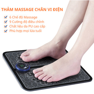 Thảm Massage Chân Vi Điện  E12 Giúp Lưu Thông Khí Huyết, Giảm Đau Mỏi Chân, Máy Massage Chân Xung Điện