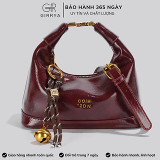 [Full Box] Túi xách nữ cầm tay GIRRYA M58 - Túi xách nữ đeo chéo nhỏ phong cách retro da mềm mịn tặng kèm móc khoá