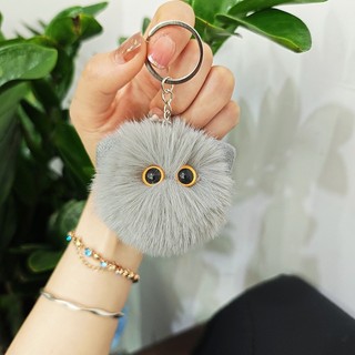 Móc Khoá Nhân Vật Bò Hóng Lông Siêu Mềm Mịn