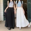 Chân váy dài Maxi 2 lớp dáng xoè cạp chun chất Lụa Kate mềm mại 2 lớp xếp ly bồng bềnh | KHAO BOUTIQUE