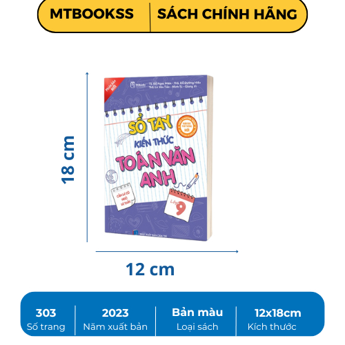 Sách - Sổ Tay Kiến Thức Toán - Văn – Anh Lớp 9