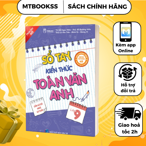 Sách - Sổ Tay Kiến Thức Toán - Văn – Anh Lớp 9
