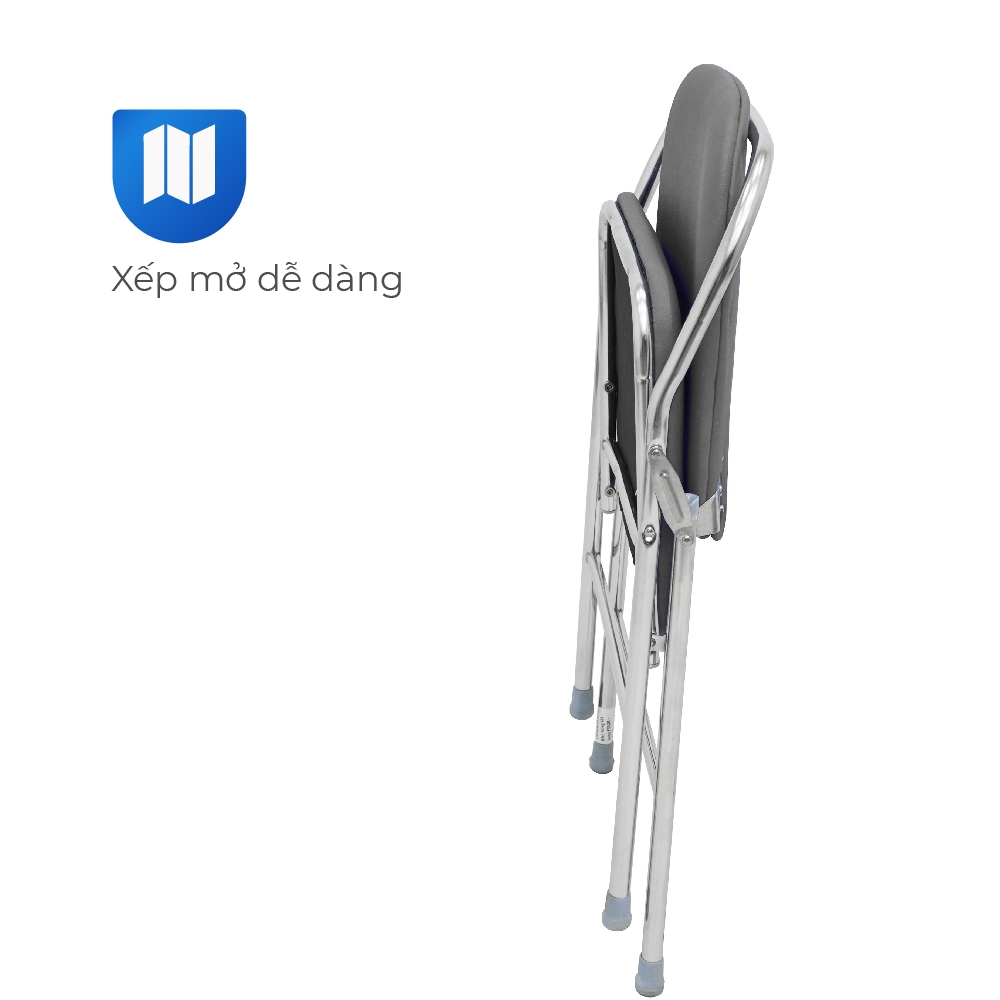 Ghế văn phòng Felix QUI PHÚC, gấp gọn tiện lợi, nệm ngồi tựa lưng thoải mái, khung inox bền chắc