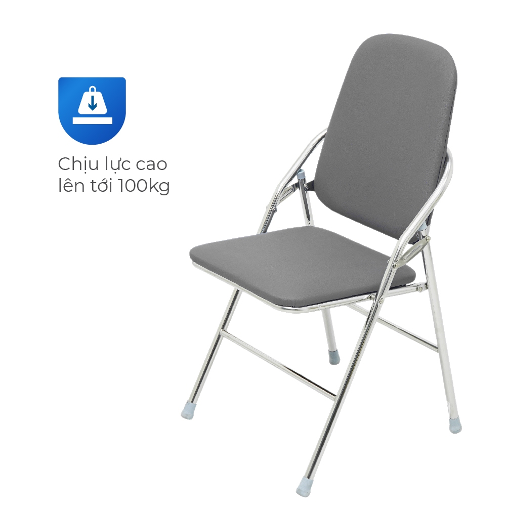 Ghế văn phòng Felix QUI PHÚC, gấp gọn tiện lợi, nệm ngồi tựa lưng thoải mái, khung inox bền chắc
